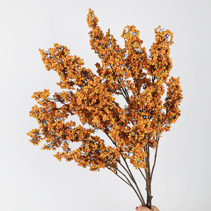 Real-Touch Foam Lucky Berry Bouquet, 35", Artificial Greenery for Home Decor, Weddings, Floral Arrangements