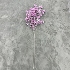 Artificial Apple Blossom Stems, 43" Tall with 2.5" Real-Touch Flower Heads, Pink Faux Floral for Weddings, Home Decor & Bulk Arrangements