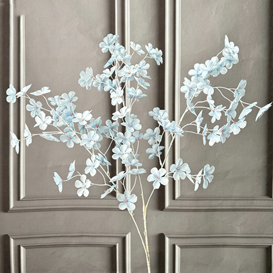 Artificial Apple Blossom Stems, 43" Tall with 2.5" Real-Touch Flower Heads, Pink Faux Floral for Weddings, Home Decor & Bulk Arrangements