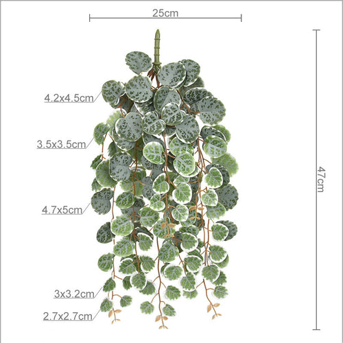 126-Leaf Artificial Eucalyptus Vine, 19" Real-Touch Hanging Foliage for Home Decor, Weddings & Bulk Floral Arrangements