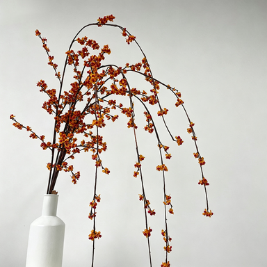 Realistic Artificial Celastrus Vine, 70" Long, Retro Fall Faux Greenery for Home Decor, Weddings, Events & Commercial Spaces