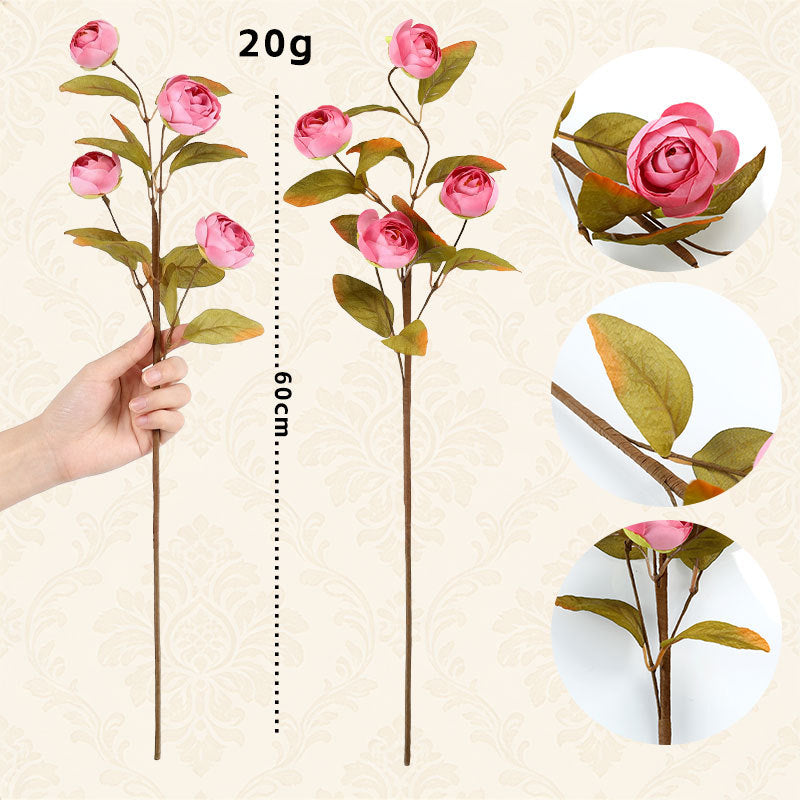 Monet Garden Silk Roses, 24" Artificial Roses for Home Decor, Wedding Arrangements, Vase Fillers, Cottagecore Styling