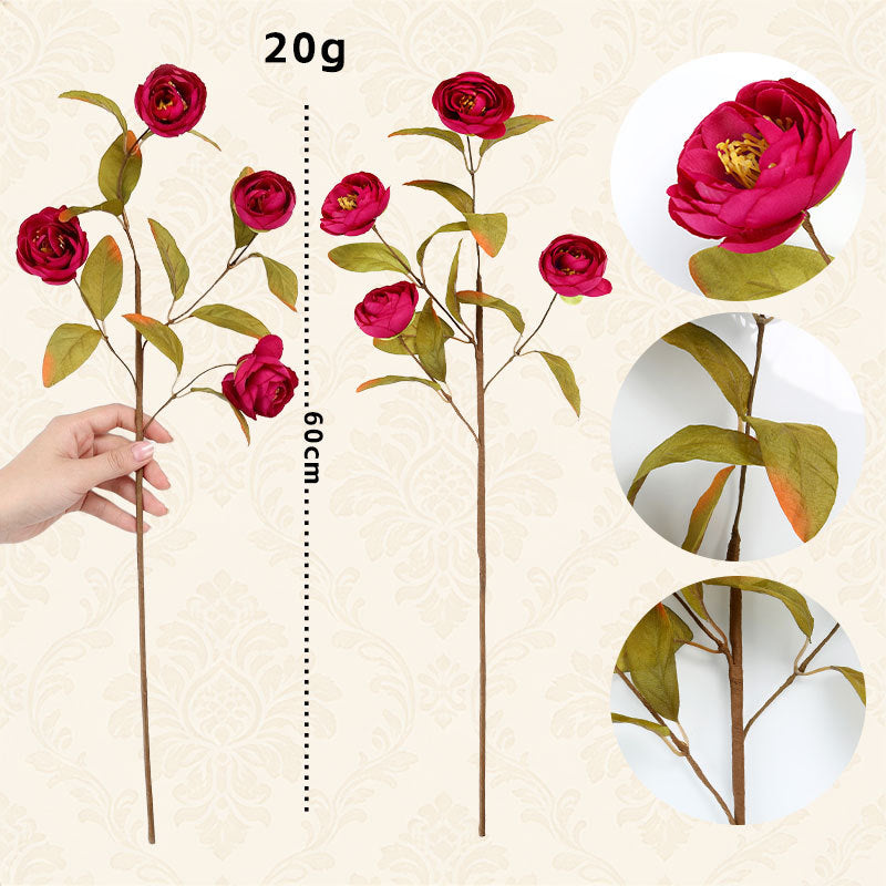 Monet Garden Silk Roses, 24" Artificial Roses for Home Decor, Wedding Arrangements, Vase Fillers, Cottagecore Styling