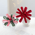 Christmas Red Berry Cloth Floral Pick, 10" Tall, Light Luxury Style, Festive Holiday Decor
