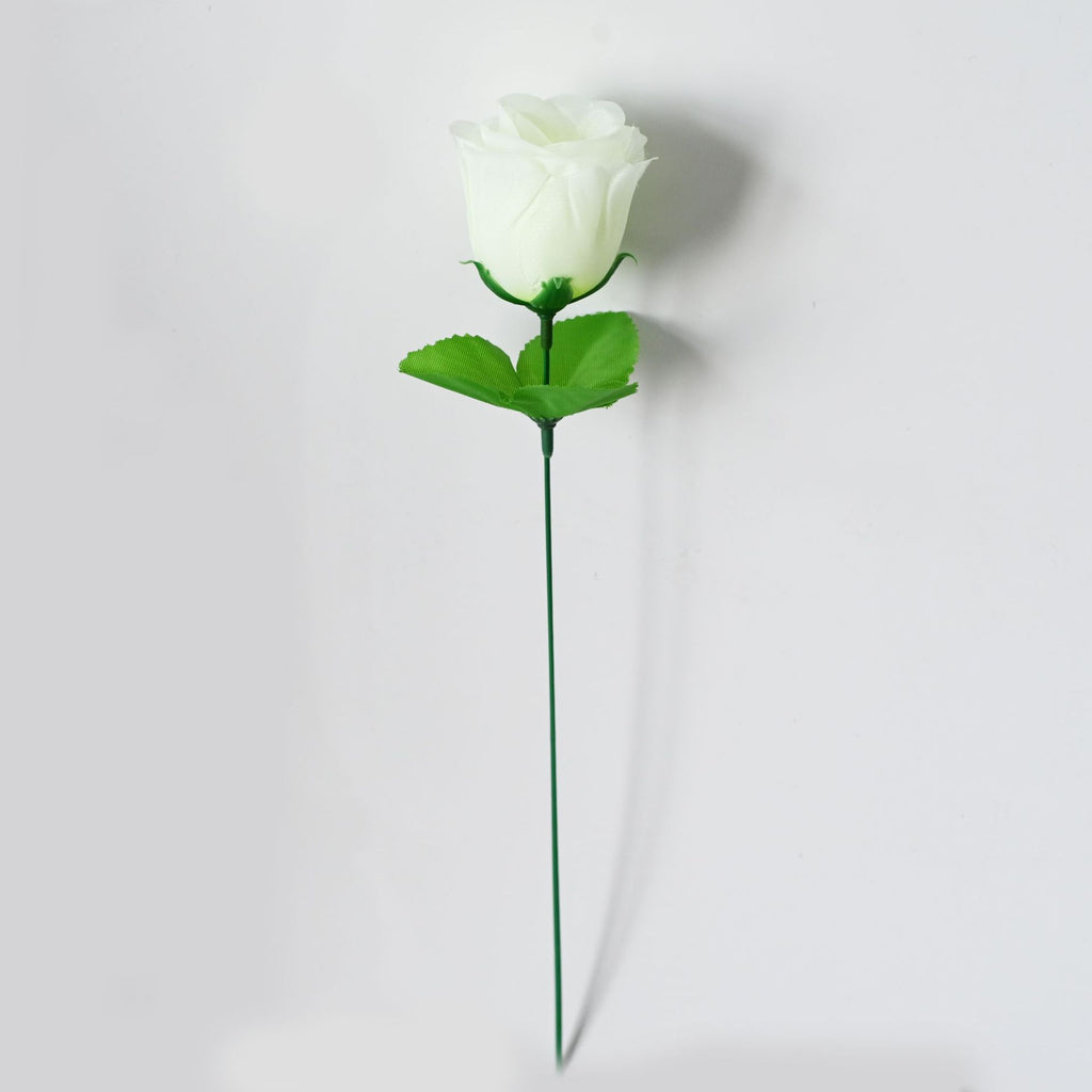 Peacock Roses Artificial Flowers, Single Stem DIY Fake Flowers for Weddings & Holidays, 12-Pack (13" Tall, 2" Bloom Diameter)