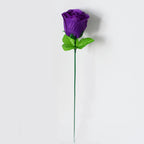 Peacock Roses Artificial Flowers, Single Stem DIY Fake Flowers for Weddings & Holidays, 12-Pack (13" Tall, 2" Bloom Diameter)