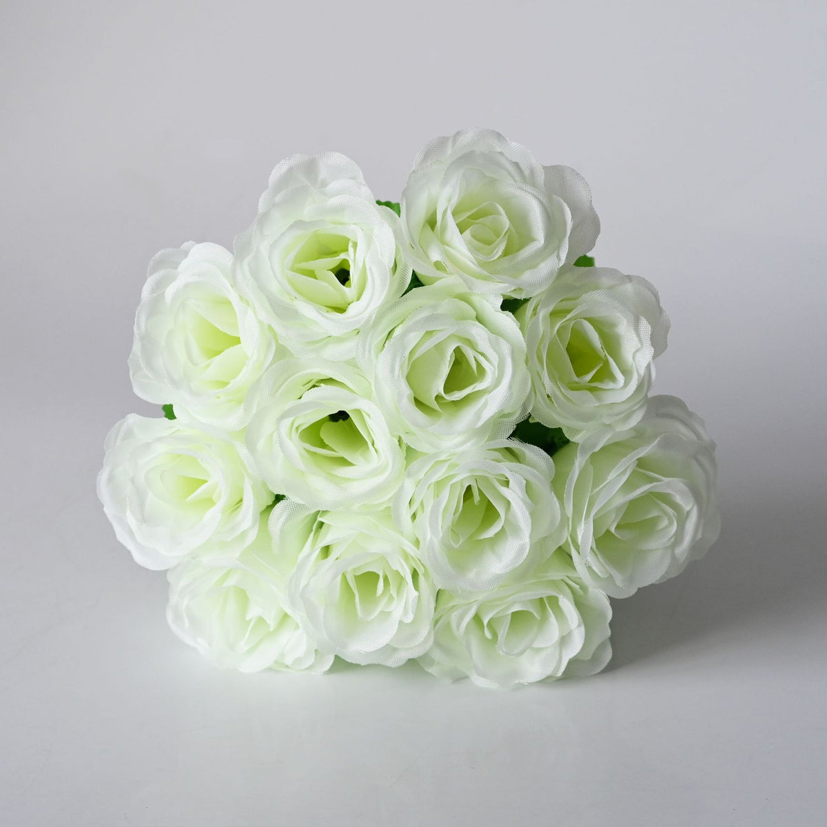 Peacock Roses Artificial Flowers, Single Stem DIY Fake Flowers for Weddings & Holidays, 12-Pack (13" Tall, 2" Bloom Diameter)