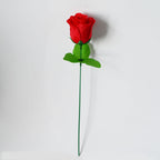 Peacock Roses Artificial Flowers, Single Stem DIY Fake Flowers for Weddings & Holidays, 12-Pack (13" Tall, 2" Bloom Diameter)