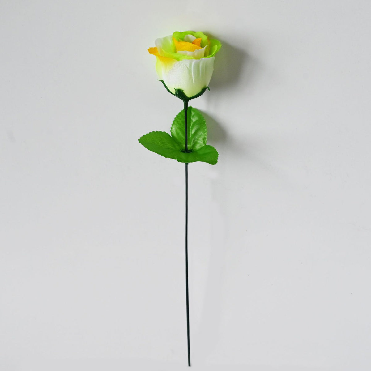 Peacock Roses Artificial Flowers, Single Stem DIY Fake Flowers for Weddings & Holidays, 12-Pack (13" Tall, 2" Bloom Diameter)
