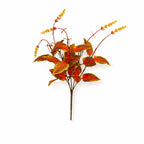 Artificial Perilla Leaf Lavender Bush, 16" Tall, Modern Indoor Decor, Plastic Faux Florals, Single Bush