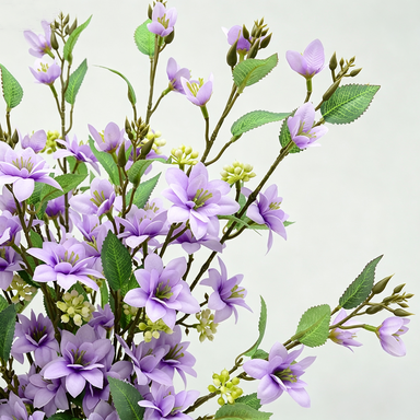 Artificial Jasmine Stems, Modern Bush with 11 Blooms, 28" Tall, Perfect for Weddings & Home Decor