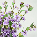 Artificial Jasmine Stems, Modern Bush with 11 Blooms, 28" Tall, Perfect for Weddings & Home Decor