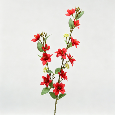 Artificial Jasmine Stems, Modern Bush with 11 Blooms, 28" Tall, Perfect for Weddings & Home Decor