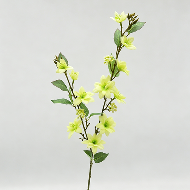 Artificial Jasmine Stems, Modern Bush with 11 Blooms, 28" Tall, Perfect for Weddings & Home Decor