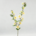 Artificial Jasmine Stems, Modern Bush with 11 Blooms, 28" Tall, Perfect for Weddings & Home Decor