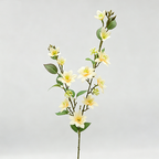 Artificial Jasmine Stems, Modern Bush with 11 Blooms, 28" Tall, Perfect for Weddings & Home Decor