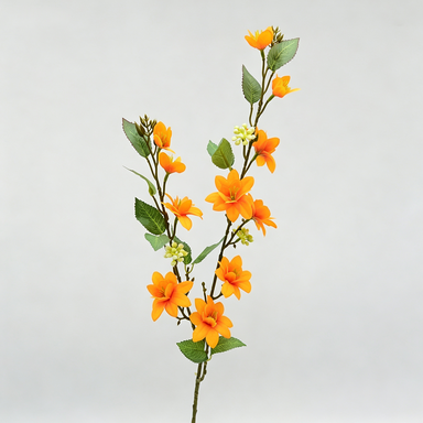 Artificial Jasmine Stems, Modern Bush with 11 Blooms, 28" Tall, Perfect for Weddings & Home Decor