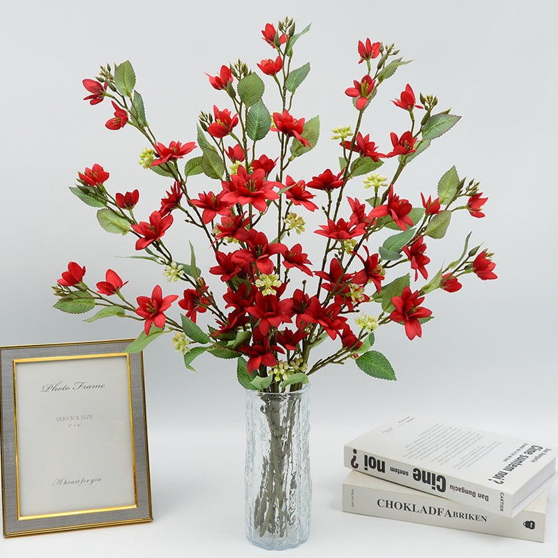 Artificial Jasmine Stems, Modern Bush with 11 Blooms, 28" Tall, Perfect for Weddings & Home Decor