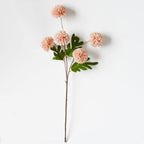 Artificial Chrysanthemum Bush, 20" Tall, Silk Flowers, 5 Blooms, Perfect for Weddings & Home Decor