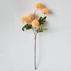 Artificial Chrysanthemum Bush, 20" Tall, Silk Flowers, 5 Blooms, Perfect for Weddings & Home Decor