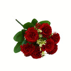 Artificial Peony Bouquet, 13" Tall, 7 Blooms, Wedding & Home Decor, Indoor Arrangement