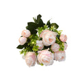 Artificial Sweetheart Rose Bush, 7 Blooms, 13" Tall, Wedding Bouquet, Bridal Shower, Centerpiece Decor