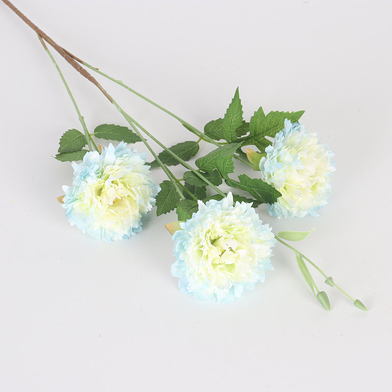 Moroccan Peony Artificial Flowers, 31" Tall, 3 Blooms, Silk Bush for Home Decor, Weddings, Events