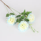 Moroccan Peony Artificial Flowers, 31" Tall, 3 Blooms, Silk Bush for Home Decor, Weddings, Events