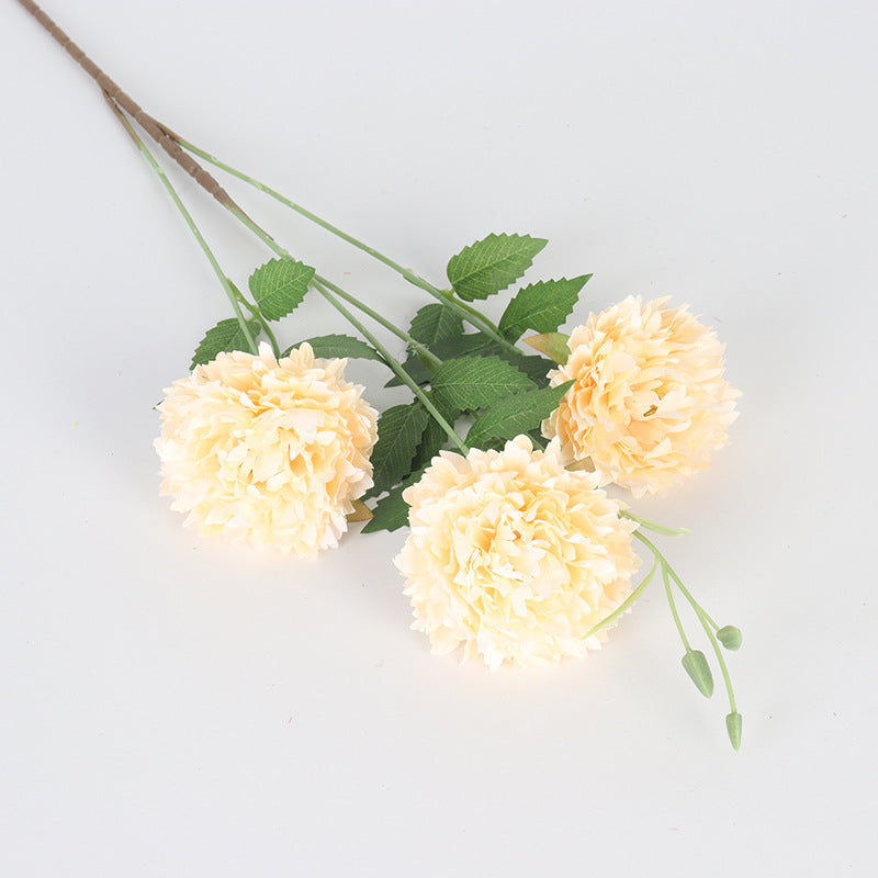 Moroccan Peony Artificial Flowers, 31" Tall, 3 Blooms, Silk Bush for Home Decor, Weddings, Events
