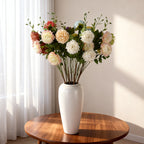 Moroccan Peony Artificial Flowers, 31" Tall, 3 Blooms, Silk Bush for Home Decor, Weddings, Events