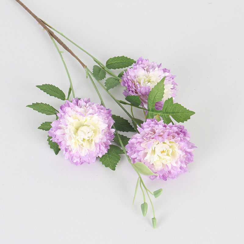 Moroccan Peony Artificial Flowers, 31" Tall, 3 Blooms, Silk Bush for Home Decor, Weddings, Events