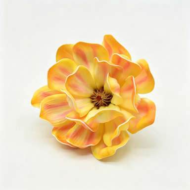 Artificial Magnolia Flower Heads, Pack of 1, 5" Diameter, Wedding Decor, DIY Craft, Indoor Use