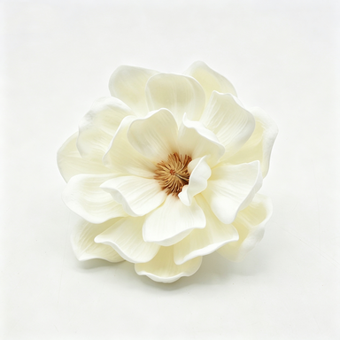 Artificial Magnolia Flower Heads, Pack of 1, 5" Diameter, Wedding Decor, DIY Craft, Indoor Use