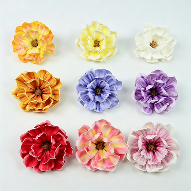 Artificial Magnolia Flower Heads, Pack of 1, 5" Diameter, Wedding Decor, DIY Craft, Indoor Use