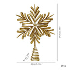 Christmas Tree Topper Star, 6 Styles of LED Star Tree Topper Decorations for Holiday, Winter Weddings & Parties (Sizes Vary)