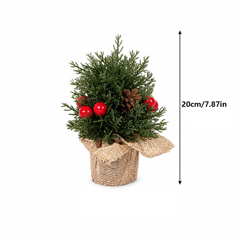 Mini Christmas Tree Decor, Set of 3 Sizes, Tabletop Pinecone Christmas Tree Ornament, Holiday Home Decor