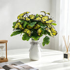 Artificial Butterfly Bush, Set of 5 Stems, 11" Tall, Light Luxury Style, Perfect for Weddings, Home Decor, and Photo Props