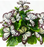 Artificial Butterfly Bush, Set of 5 Stems, 11" Tall, Light Luxury Style, Perfect for Weddings, Home Decor, and Photo Props