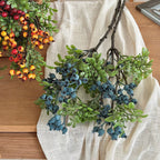 Artificial Blueberry Stem, Rustic Foam Berry Branch, 24" Single Stem, Indoor Home Decor, Window Display, Hotel Styling