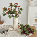 Artificial Blueberry Stem, Rustic Foam Berry Branch, 24" Single Stem, Indoor Home Decor, Window Display, Hotel Styling