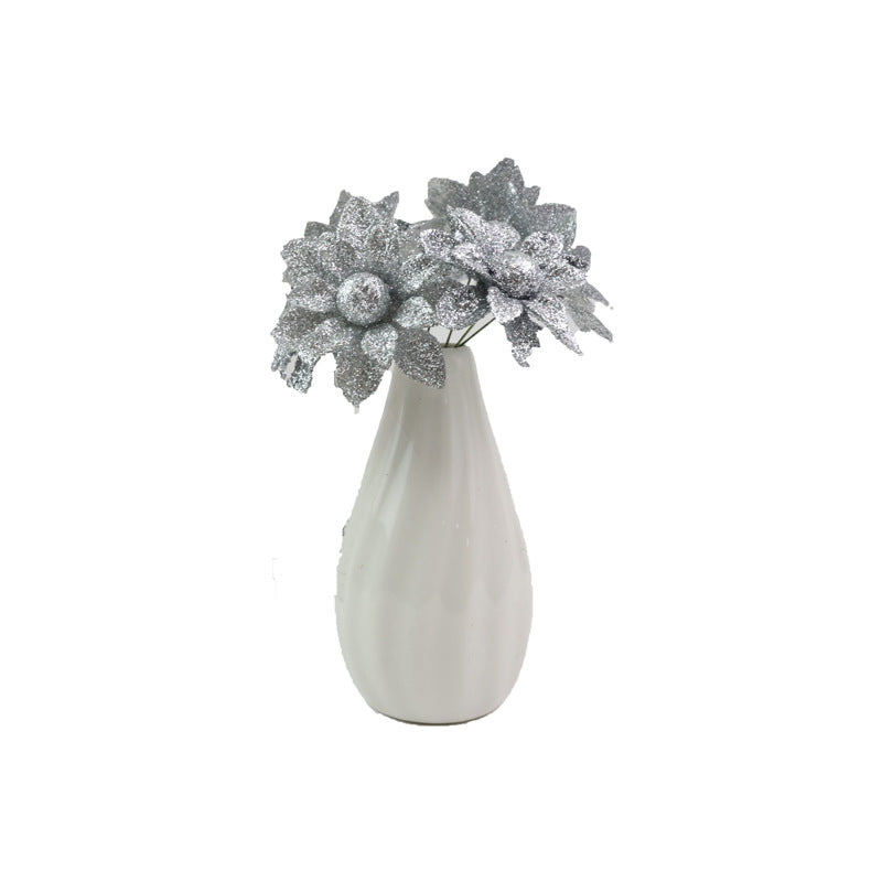 Artificial Wildflower Heads, Gold & Silver Foam Blooms, Pack of 60, 2" Diameter, Wedding, Home Decor, DIY Floral Arrangements