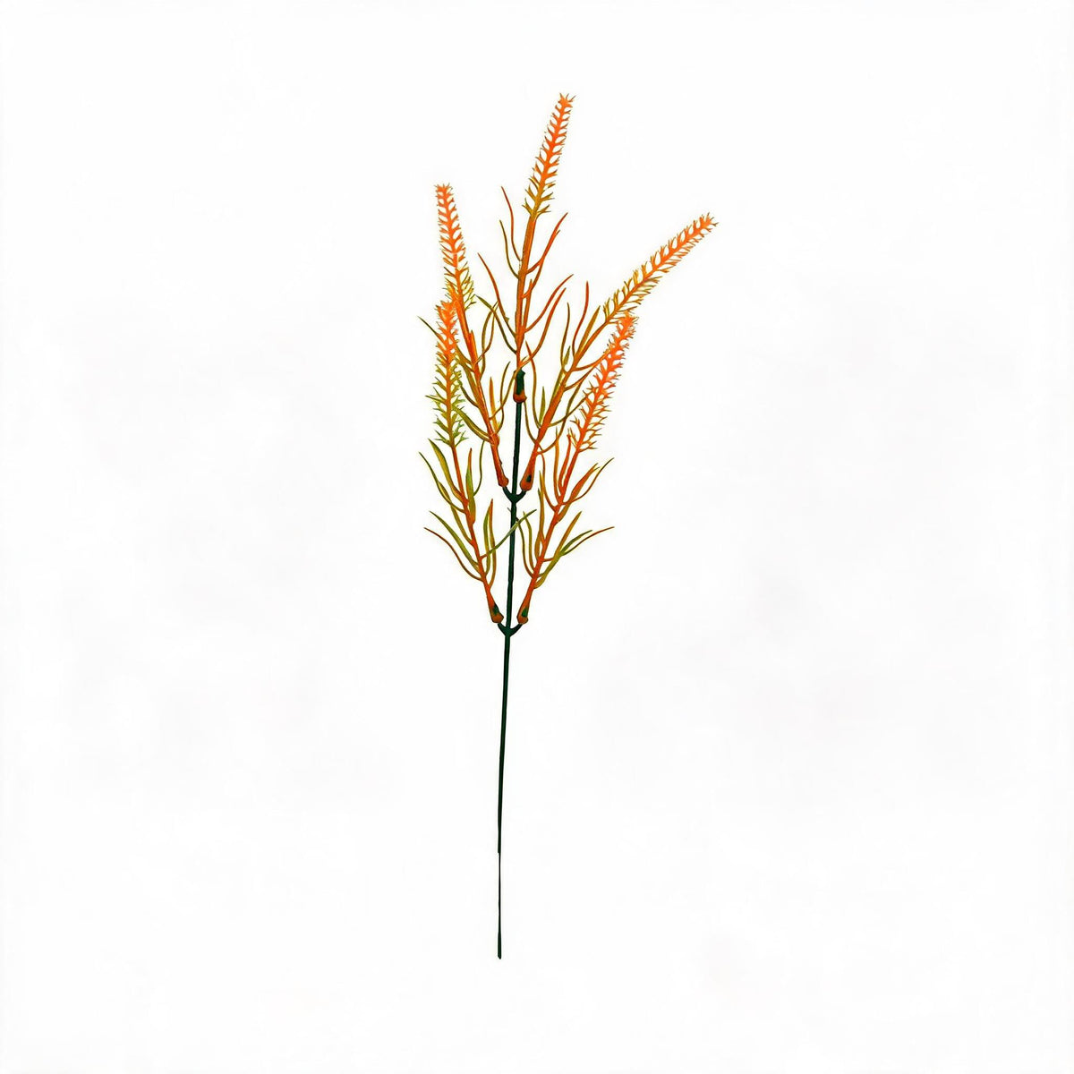 Artificial Eucalyptus Stems, Set of 10, 13" Tall, PE/PVC Material, Single Stem with 5 Branches, Fall Home Decor