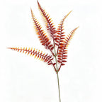 Artificial Eucalyptus Stems, Set of 10, 13" Tall, PE/PVC Material, Single Stem with 5 Branches, Fall Home Decor