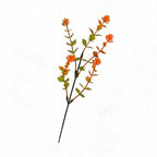 Artificial Eucalyptus Stems, Set of 10, 13" Tall, PE/PVC Material, Single Stem with 5 Branches, Fall Home Decor