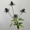 Artificial Eryngo Bush, 24" Tall, Plastic Ins Style Floral Arrangement, Wedding & Home Decor