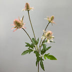 Artificial Eryngo Bush, 24" Tall, Plastic Ins Style Floral Arrangement, Wedding & Home Decor