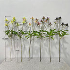Artificial Eryngo Bush, 24" Tall, Plastic Ins Style Floral Arrangement, Wedding & Home Decor