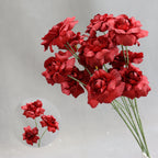 Artificial Flower Fairy Kiss Bush, 24" Tall with 3 Blooms, Silk Wedding Aisle Decoration, Indoor Use
