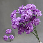Artificial Flower Fairy Kiss Bush, 24" Tall with 3 Blooms, Silk Wedding Aisle Decoration, Indoor Use