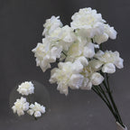 Artificial Flower Fairy Kiss Bush, 24" Tall with 3 Blooms, Silk Wedding Aisle Decoration, Indoor Use